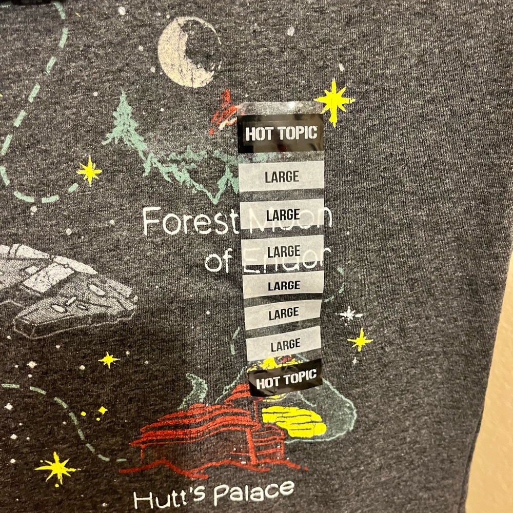 NWT Hot Topic Star Wars T-shirt in gray size Latge - Picture 3 of 5